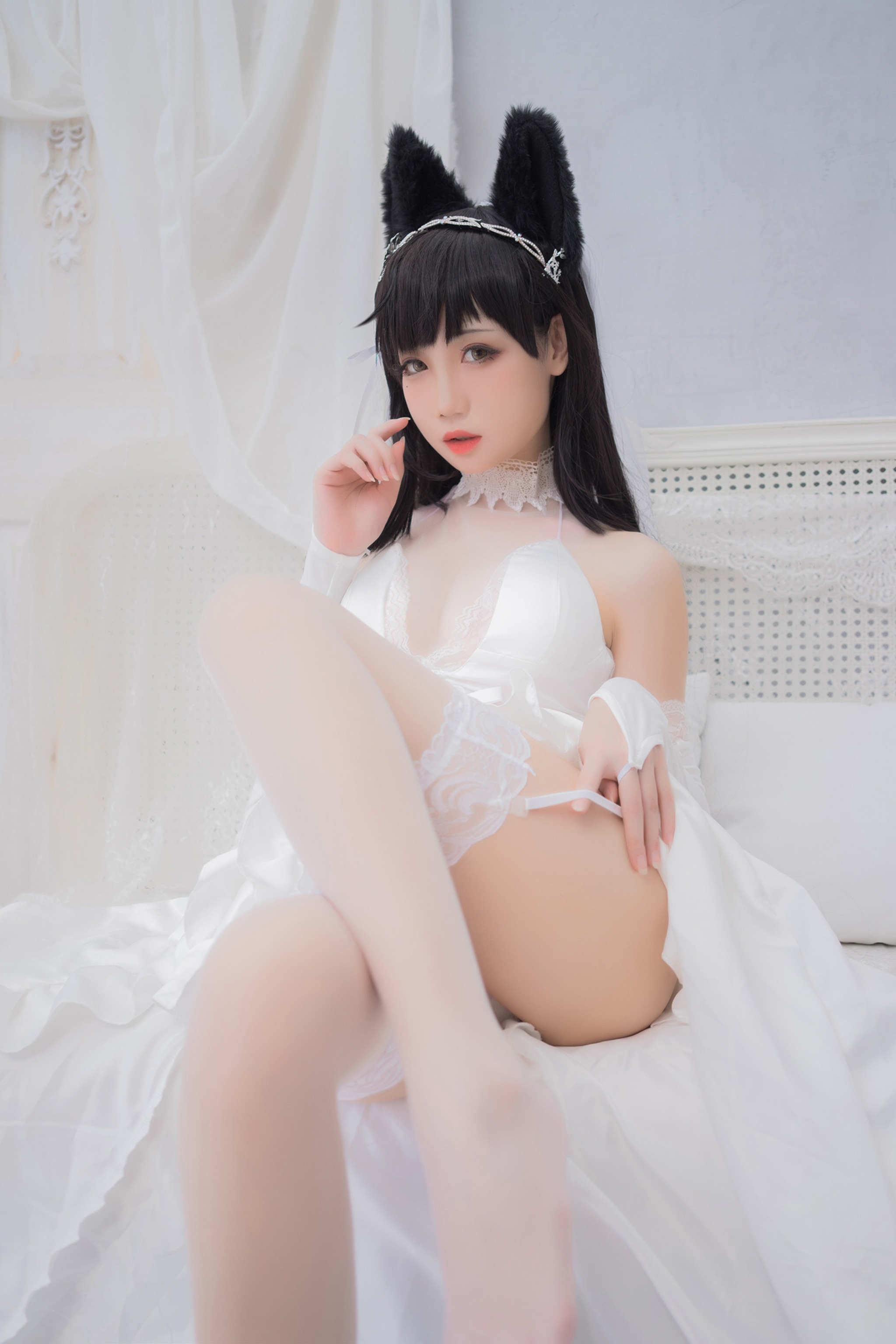 图片[1]-焖焖碳 – NO.045 碧蓝航线 爱宕花嫁[20P]-XikXak